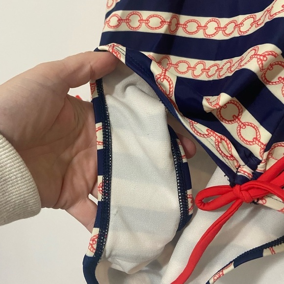 VM sailor pinup nautical one piece swimsuit - Picture 4 of 7